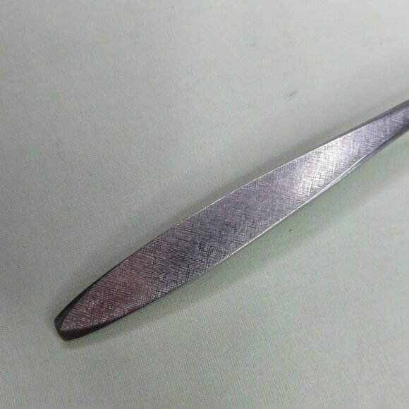 Ekco Corsair Lot of 2  Pieces Silver Teaspoon Fork Burnished Handle - Picture 3 of 3